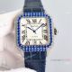 Swiss Copy Cartier Santos 100 Full Iced Rainbow Watches Black Roman 40mm (7)_th.jpg